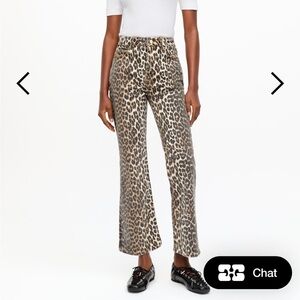 Ganni Leopard Print Pants